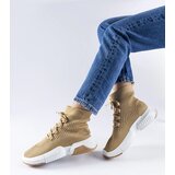 Gemre Dark beige high-top sneakers Sanschagrin | Shoptok.si
