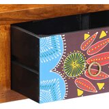 vidaXL Stenska TV omarica Multicolor 100x30x22 masivni les akacije | Shoptok.si