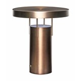 Hübsch LED stolna lampa s mogućnosti zatamnjivanja u brončanoj boji s metalnim sjenilom (visina 28 cm) BringMe – | shoptok.hr