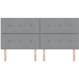  LED glava kreveta s LED trakama Svijetlo siva 200 cm tkanina | shoptok.hr
