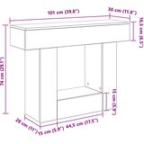  Zanatski Hrast 101 x 30 x 74 cm | shoptok.hr