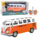 Rc Avto na daljinsko upravljanje Retro City z svetlobnimi učinki 1:30 - oranžna Cene