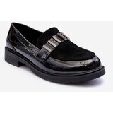 Kesi Shiny loafers with black SBarski HY317 decoration Cene