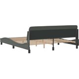  Okvir za krevet Dover tamnosivi 183x213 cm od tkanine | shoptok.hr