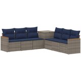  Set sofe 7 kom. Siva i tamnoplava 123 x 62 x 69 cm | Shoptok.si