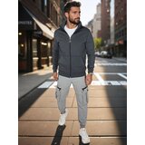 DStreet Bluza męska rozpinana ze stójką ciemnoniebieska | Shoptok.si