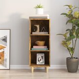  Komoda boja dimljenog hrasta 34,5x32,5x90 cm konstruirano drvo | shoptok.hr