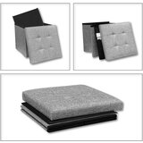 MID.YOU Zaboj Za Sedenje Boxas, Svetlo Siva | Shoptok.si