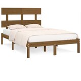  Posteljni okvir medeno rjav iz trdnega lesa 200x200 cm, (20644670) | Shoptok.si