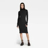 G-star Dress - Rib slim dress wmn black