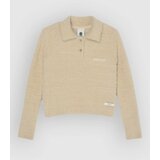 Element Hairy Long Sleeve Polo oat milk Cene