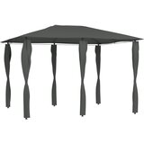 Paviljon s pokritimi stebri 3x4x2,6 m antraciten 160 g/m² | Shoptok.si