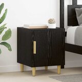 vidaXL Noćni ormar Zidne Crni hrast 40 x 40 x 50 cm Konstruirano drvo | shoptok.hr