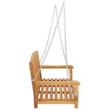  Ljuljačka Prirodna 114 x 61 x 61 5 cm Čvrsto teak drvo - s uzorkom ruže | shoptok.hr