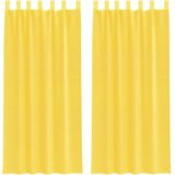vidaXL Voile zavjese s petljama 2 kom žute 140x225 cm - Žuta 140 x 225 cm 1 s petljama | shoptok.hr