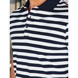 DStreet Koszulka męska polo w paski niebieska | ePonuda.com