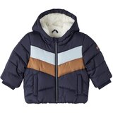 name it Zimska jakna 'MARCOS' safir / svetlo modra / rjava / bela | Shoptok.si