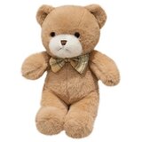 Plišana igračka Medo s kariranom leptir mašnom 25cm - bež | shoptok.hr