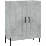 vidaXL Visoka komoda siva betona 69 5x34x180 cm od konstruiranog drva | shoptok.hr