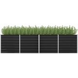  Povišena vrtna gredica antracit 320x80x77 cm pocinčani čelik | shoptok.hr