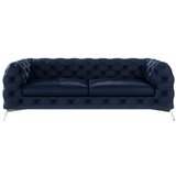 Ropez Tamno plava baršunasti sofa 225 cm Chelsea – | shoptok.hr