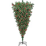 vidaXL Navrtni umetni božični drevo s setom kroglic Zelena 180 cm PVC | Shoptok.si