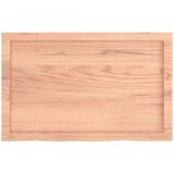 Stolna Mizna plošča svetlo rjava 80x50x4 cm obdelana trdna hrastovina, (20818414) | Shoptok.si