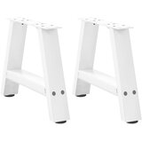 Noge za klub stolić A-oblika 2 kom Bijele 40 x (30-31) cm Čelik | shoptok.hr