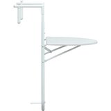 Viseći balkonski stol bijeli 60 x 64 x 83,5 cm plastični | shoptok.hr
