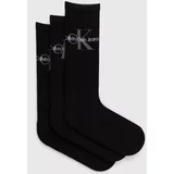 Calvin Klein Jeans Nogavice 3-pack moške, črna barva, 701220514