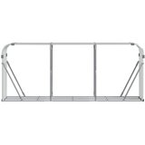  Držač za cjepanice srebrni 234x45x100 cm od pocinčanog čelika | shoptok.hr