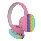 Bluetooth bežične dječje slušalice Pop It, ružičasta