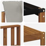  Set vanjskih sofa 5 kom. Prirodna i svijetlo siva | shoptok.hr