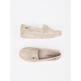 GOODIN Gold openwork loafers with a gold element | Shoptok.si