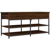 Maison Chic Klop za čevlje - Sedež za čevlje rjavi hrast 100x42,5x50 cm inženirski les, (21776346) Cene
