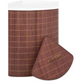  Kutna košara za rublje od bambusa smeđa 60 L | shoptok.hr