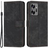 INORCO Za Infinix Zero 20 4G usnjena torbica s stojalom za telefon Skin-touch Lines vtisnjena denarnica ovitek za telefon, (22033290) Cene