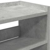 vidaXL Regal za čevlje betonsko siv 80x25x81 cm inženirski les | Shoptok.si