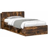 Okvir kreveta s pohranom Dimljeni hrast 80 x 200 cm | shoptok.hr