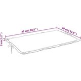  Blazina za ležalnik siva karo 186x58x4 cm oxford tkanina, (20623440) | Shoptok.si
