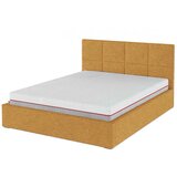 MESONICA Oker žuti tapecirani bračni krevet s prostorom za odlaganje s podnicom 140x200 cm Bufo – | shoptok.hr