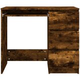  Pisalna miza dimljeni hrast 90x45x76 cm konstruiran les, (20640673) | Shoptok.si
