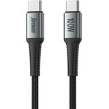 Superior usb data kabal SU-K103 pleteni fast 100W 5A type c na type c 1m/ siva cene