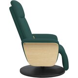  Masažni naslonjač od tkanine s osloncem za noge tamnozeleni | shoptok.hr