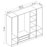 Hanah home kale - 3076 white wardrobe | ePonuda.com