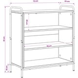  Kreveta Crni hrast 97 x 33 x 81 cm Konstruirano drvo Slike