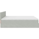  Ottoman krevet s madracem svijetlo sivi 200x200 cm baršun | Shoptok.si