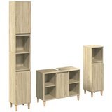 vidaXL 3-dijelni set kupaonskog namještaja boja hrasta sonome drveni | shoptok.hr