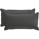  Jastuk s jastukom HOUTEN 2 kom. Antracit Poliester - Antracit 40 x 80 cm 2 | shoptok.hr