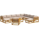  Set sofe 12 kom. Prirodna Čvrsto drvo akacije | shoptok.hr